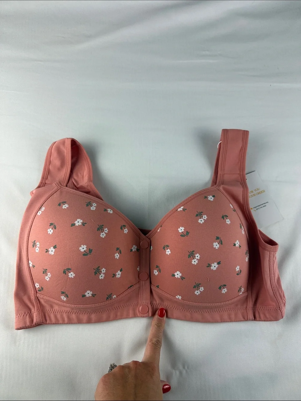 Daisy Bra Wire-Free Front Snap Bras 3-Pack Women's 2XL NWT Comfort Bras